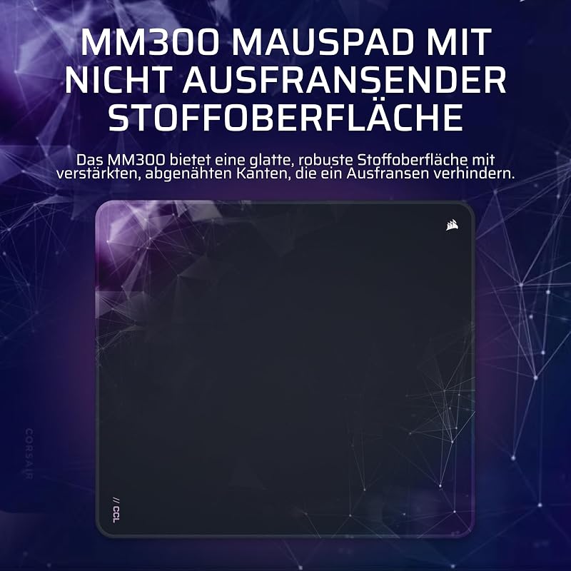 MM300 Sci-Fi Dark Groß Anti-Fray-Stoff-Gaming-Mauspad – Marineblau