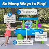 Step2 Rain Showers Splash Water Table Blue Green 13 pc Accessories view 4