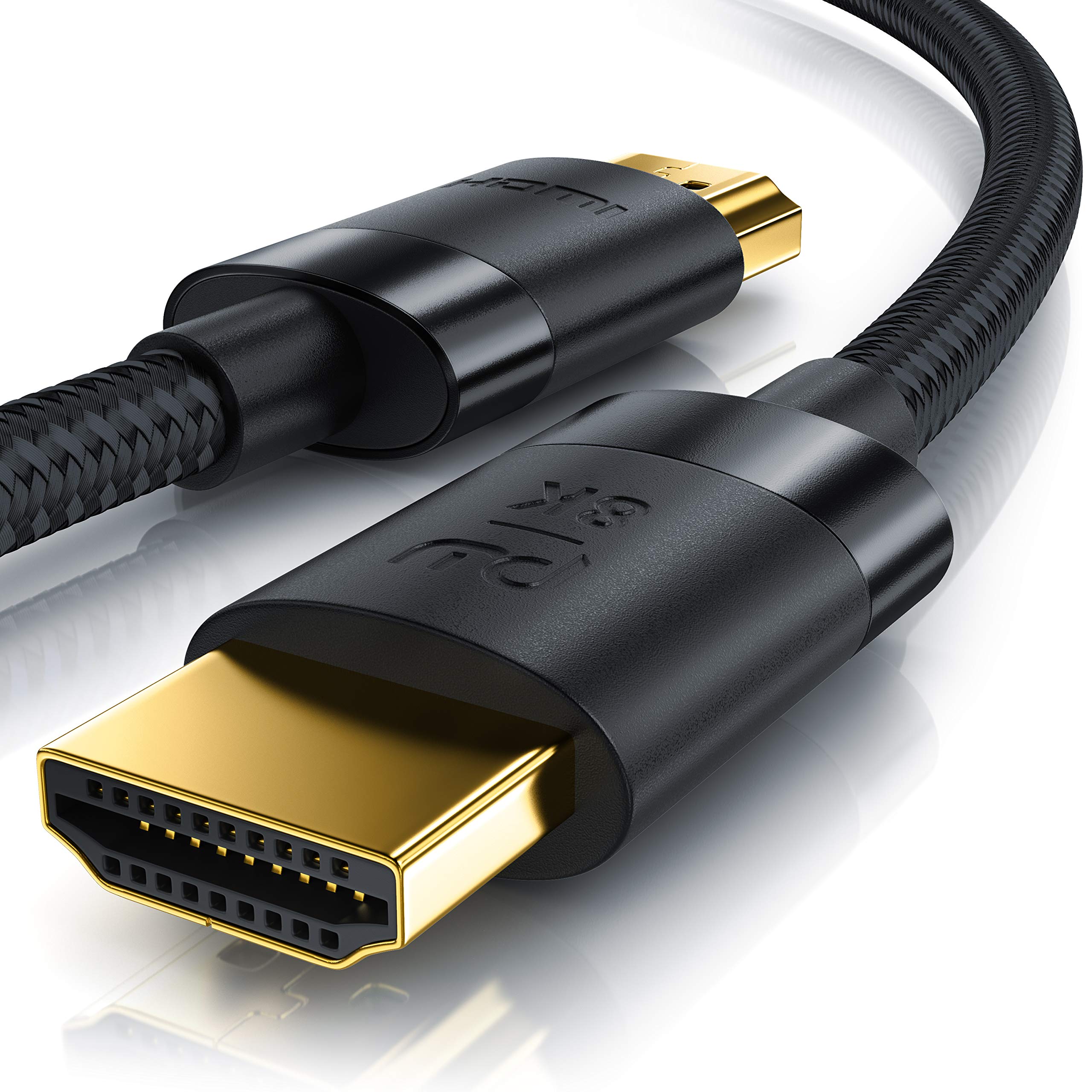 Primewire - HDMI 2.1 8k 4k Cable 1.5M, 8k@30Hz 120Hz DSC, 4k@60Hz 120Hz 144Hz 240Hz DSC, UHD II High Speed Ethernet HDMI Lead 3D HDR 10+ eARC Dolby Vision Compatible with PC Laptop TV Sky PS5 PS4 Xbox