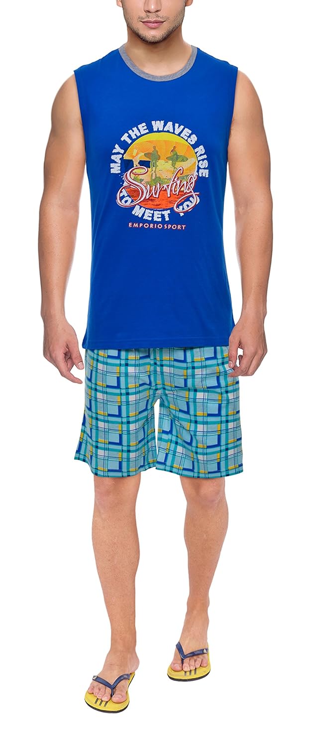 irge men's lounge short & t-shirt