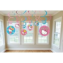 Hello Kitty Party Supplies Swirl Decorations