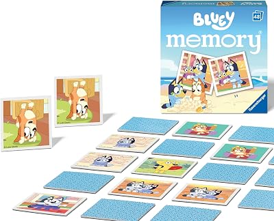 Ravensburger Bluey Mini Memory Game 48 Cards 3+ Kids Matching Pairs