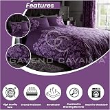 Gaveno Cavailia Empire Damask Purple Double Duvet Set 3 Piece view 3