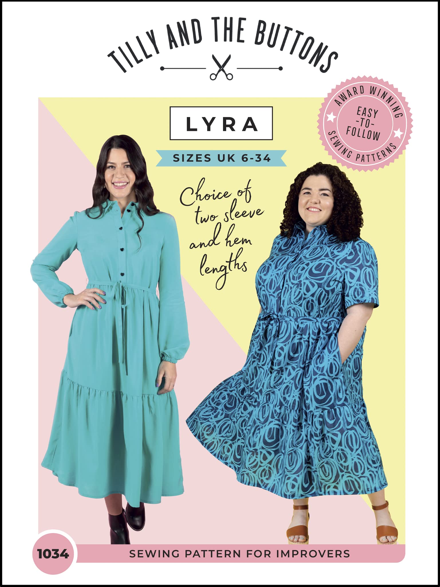 Tilly and the Buttons Lyra Dress Sewing Pattern UK 6-34