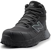 New Balance Men's Composite Toe Cremorne Fresh Foam Work Shoes | Non-Slip Safety Shoes - Comp Toe Lighter than Steel - Meets ASTM F2413, Electrical Hazard - Black/Grey, Low Rise