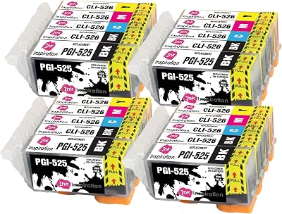 Ink Inspiration 20PK PGI-525 CLI-526 Compatible Ink Cartridges for Canon Pixma