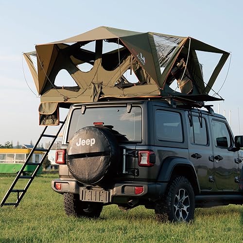 Naturnest Rooftop Clamshell Tent for Jeep Wrangler Truck Naturnest Rooftop Clamshell Tent for Jeep Wrangler Truck