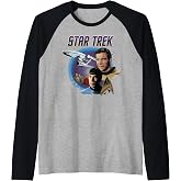 Star Trek Original Series Vintage Enterprise Raglan Baseball Tee