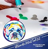 Crafts 4 ALL Watercolour Paint Set 12 Premium Colours with 3 Brushes view 6