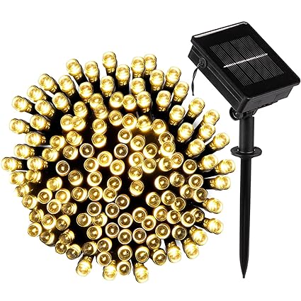 Amazon Com Loende Solar String Lights Outdoor String Lights 72ft 8