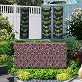 WAIZHIUA 2 Pack 7 Pocket Wall Planting Bags Vertical Planters view 6