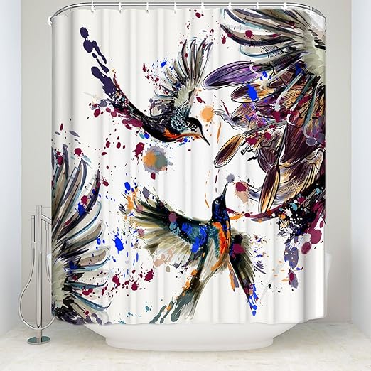 Amazon Com Prime Leader Watercolor Decor Shower Curtain Ink