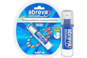 Abreva 10 Percent Docosanol Cold Sore Treatment, Treats Your Fever Blister in 2.5 Days - 0.07 oz Pump