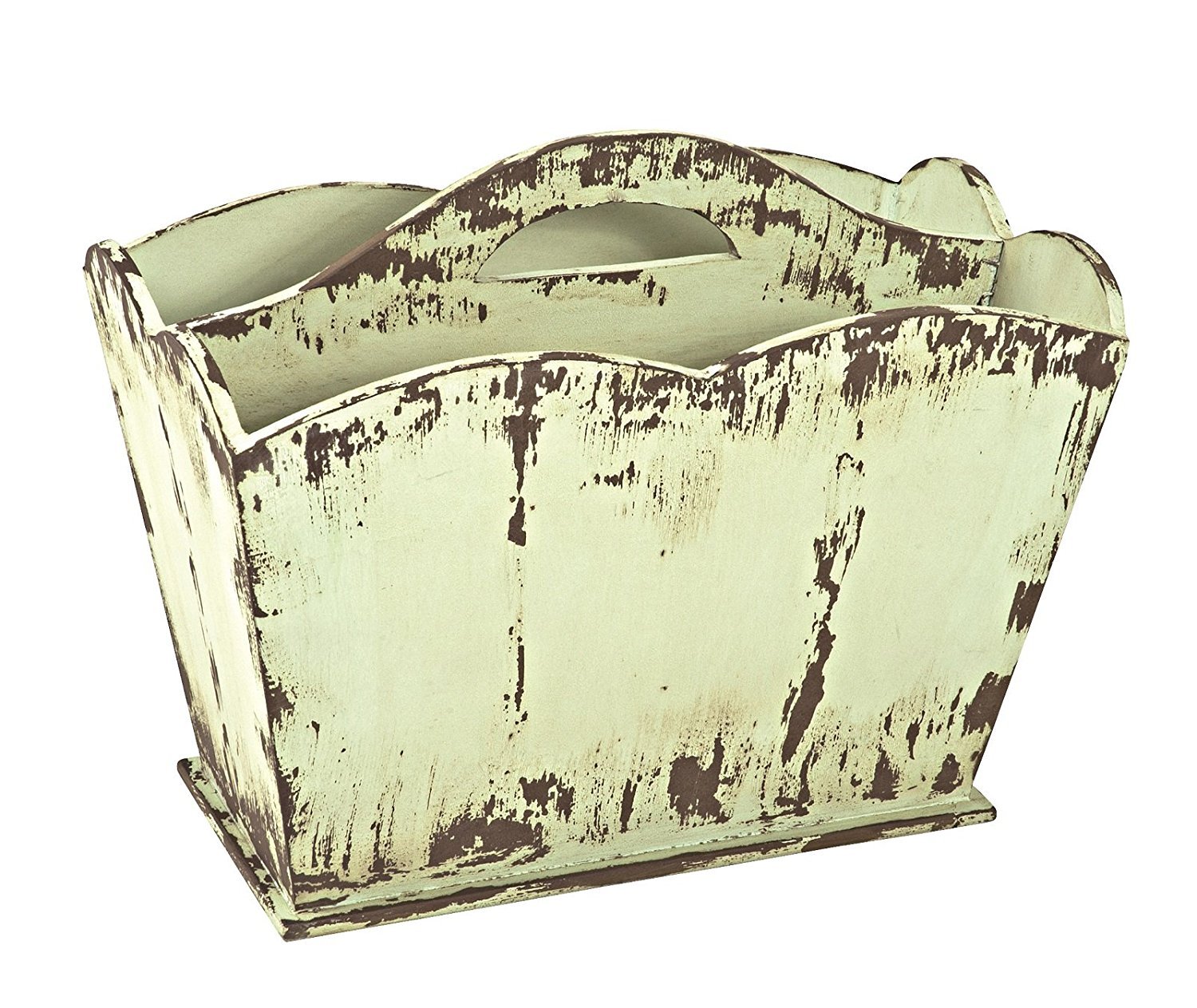 HAKU Magazine Rack Vintage, Solid Wood, Mdf - Dim.: W 45 cm X H 35 cm X D 25 cm, Style: Industrial