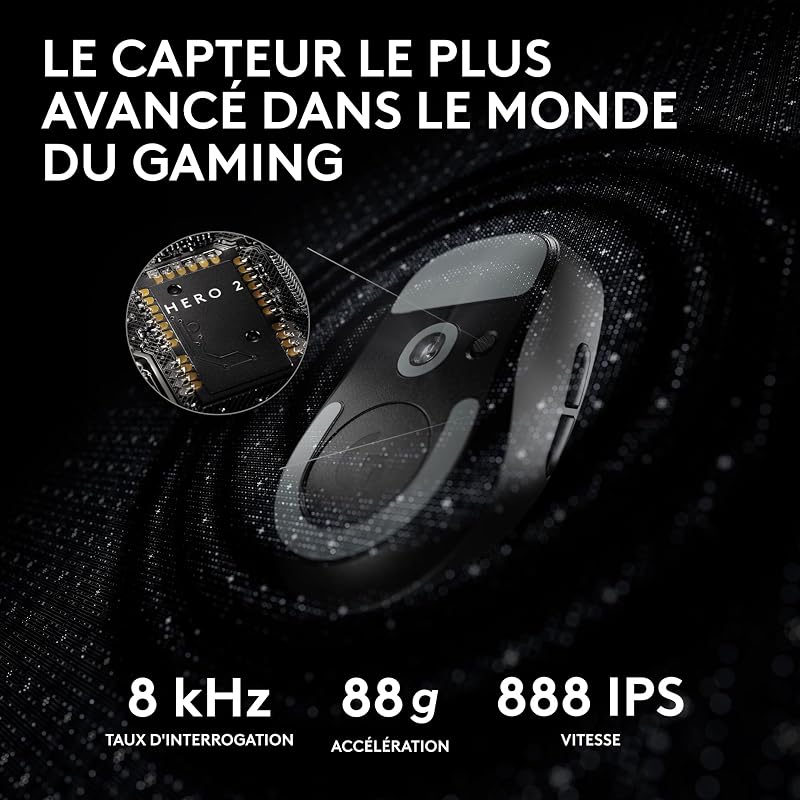 PRO X SUPERLIGHT 2, souris gaming sans fil - Noir