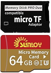 PSP Memory Stick Adapter with 64GB Micro SD