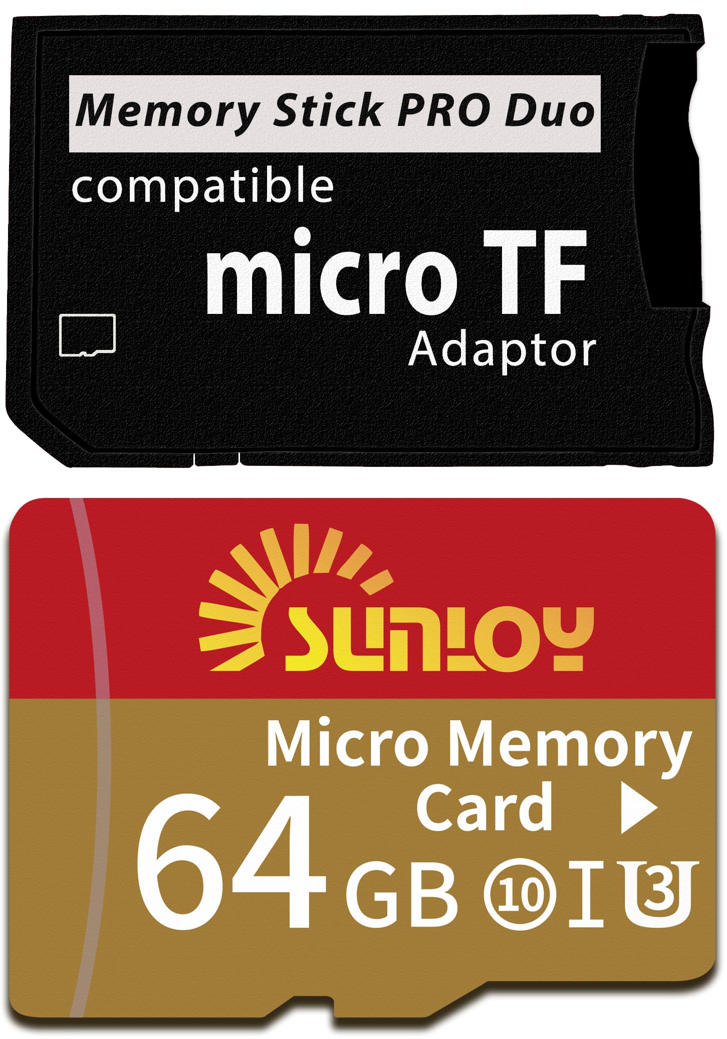 PSP Memory Stick Adapter with 64GB Micro SD
