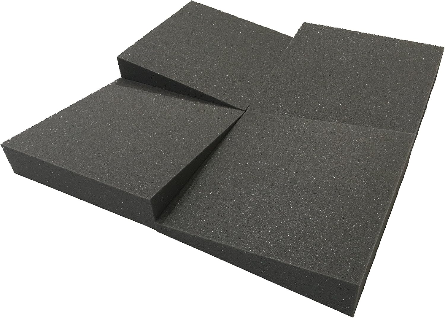 Advanced Acoustics 12" Slider Acoustic Studio Treatment Foam 16 Tile Pack 16sqft (1.48sqm), grey - Image 4