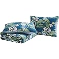 Tommy Bahama - King Quilt Set, Reversible Cotton Bedding with Matching Shams, Breathale Home Decor for All Seasons (Southern Breeze Dark Blue, King)