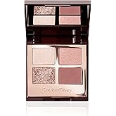 Charlotte Tilbury Bigger, Brighter Eyeshadow Palette - Shimmer & Satin Matte Eyeshadow Quad with a Rich Powder Formula - Includes 4 Complementary Shades - Exagger-Eyes