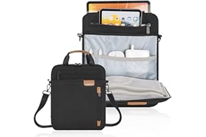 TORIBIO 12.9 Inch Tablet Sleeve Bag, Tablet Sleeve Carrying Case with Shoulder Strap Fits iPad Pro 12.9 M2 2022/2021/2020, Su