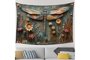 Tapestry 27.5x39.4inch -Vintage Dragonfly Vibrant Wall Decor for Living Room, Bedroom & Gifts