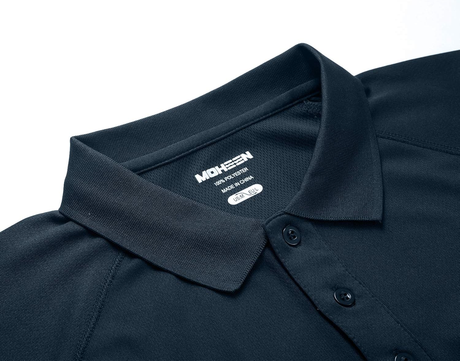 Men's Short Sleeve Moisture Wicking Performance Golf Polo Shirt Solid Color with Pocket: Clothing