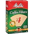 Melitta Super Premium No. 4 Coffee Paper Filter, Natural Brown, 100 Count