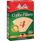 Melitta Super Premium No. 4 Coffee Paper Filter, No. 4 Cone Natural Brown