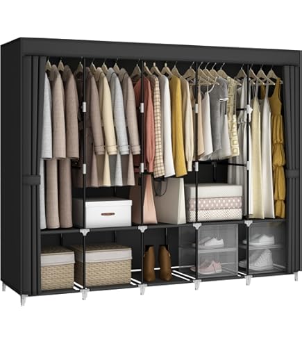 “My closet” Amazon.com: MOGELAFOO 83 Inch Wide Portable Closet Wardrobe