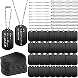 Yinkin 200 Pcs Personalized Military Dog Tags Set