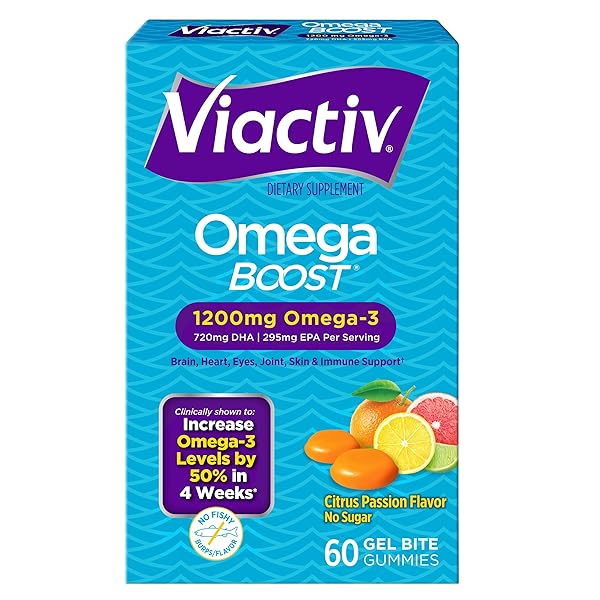 VIACTIV OMEGA BOOST SUPPLEMENT, 1200 MG OMEGA-3S, 60...