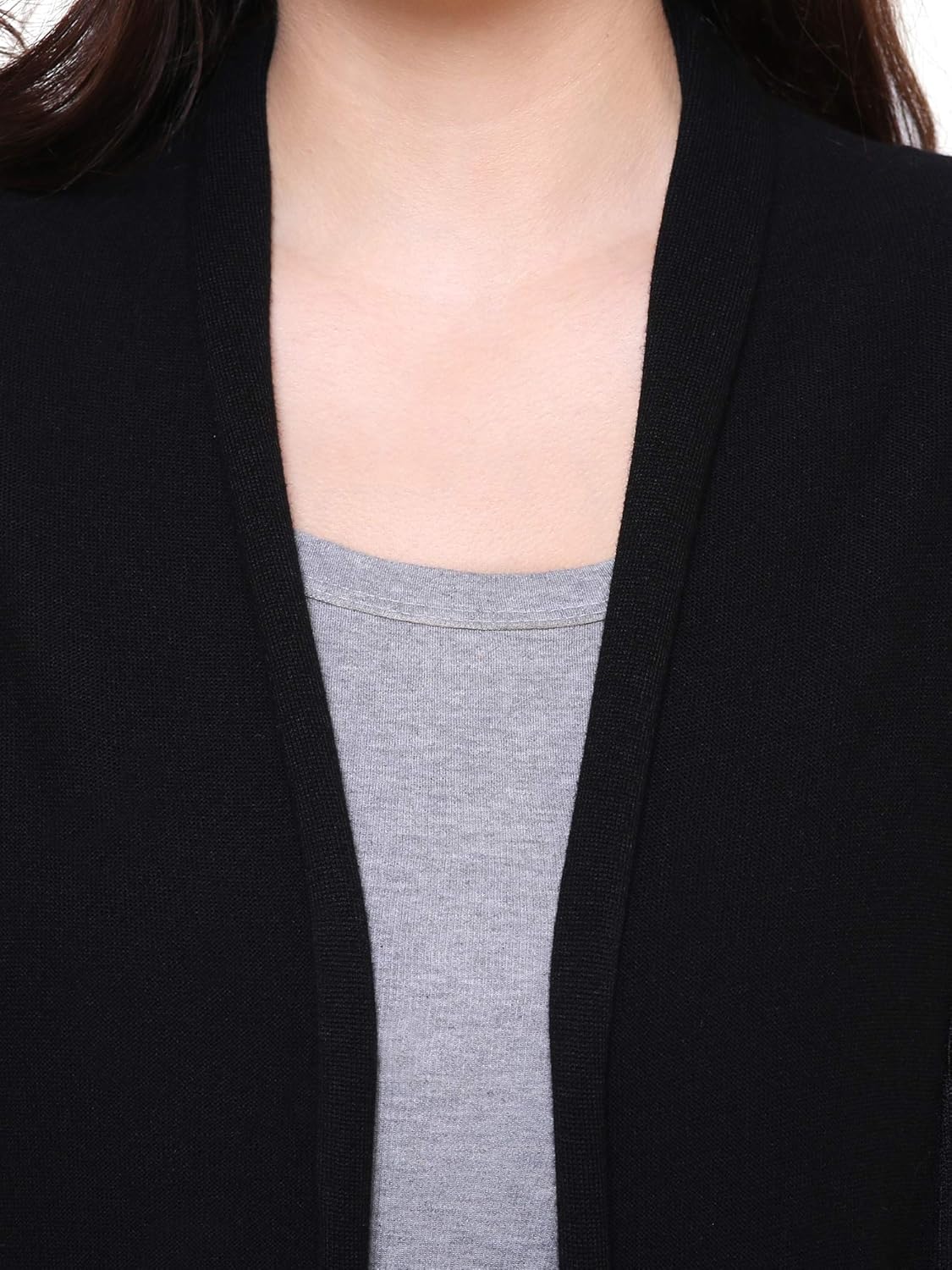 mansicollections black shawl neck cardigan for women