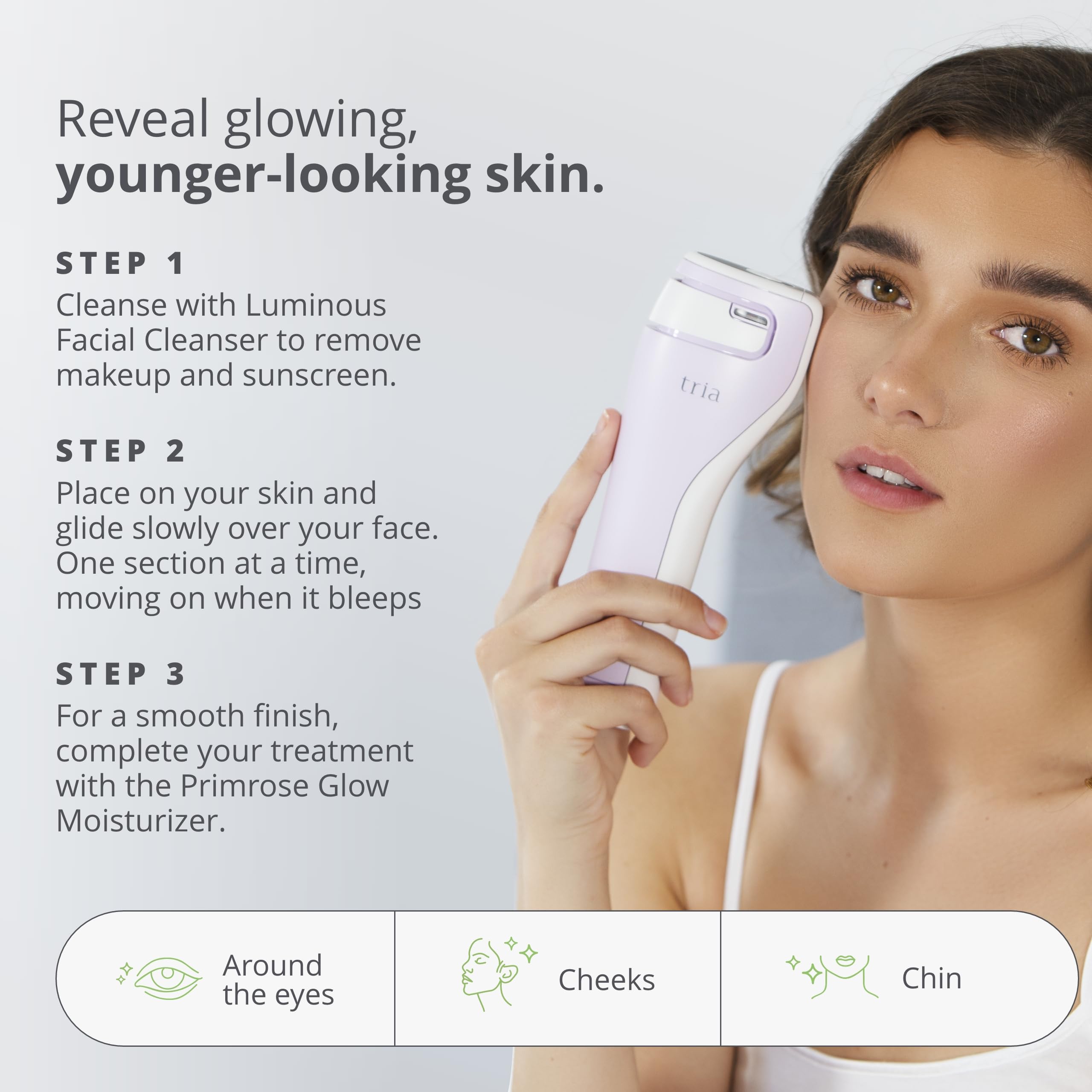 Tria Age-Defying SmoothBeauty Laser - Anti-Aging Skin Care Face Machine - Lilac