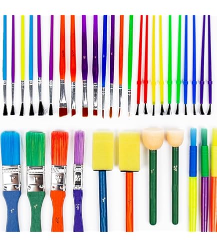 Revell 39650 Red Marten Hair Paint Brush - Size 5/0, Fine Detail Brush For Modeling