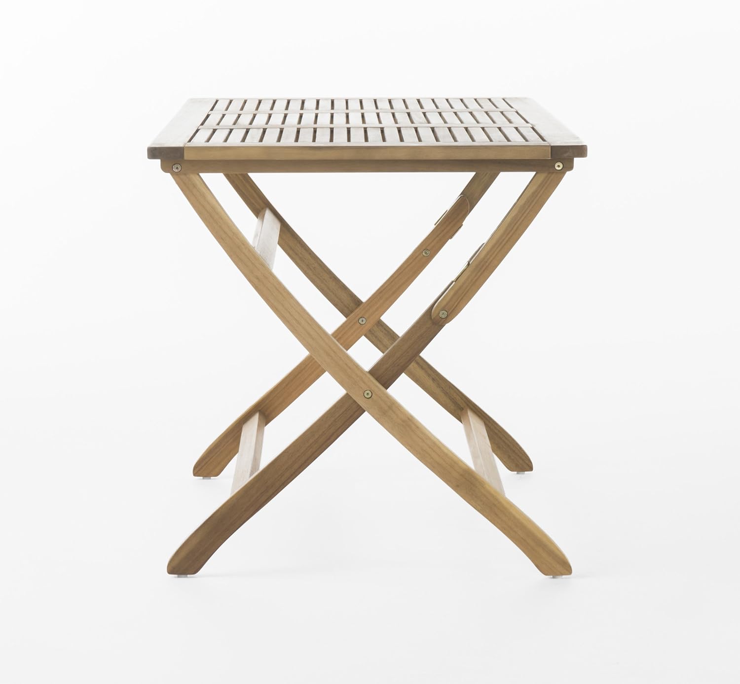 Christopher Knight Home Positano Outdoor Acacia Wood Foldable Dining Table, Natural Stained : Garden & Outdoor