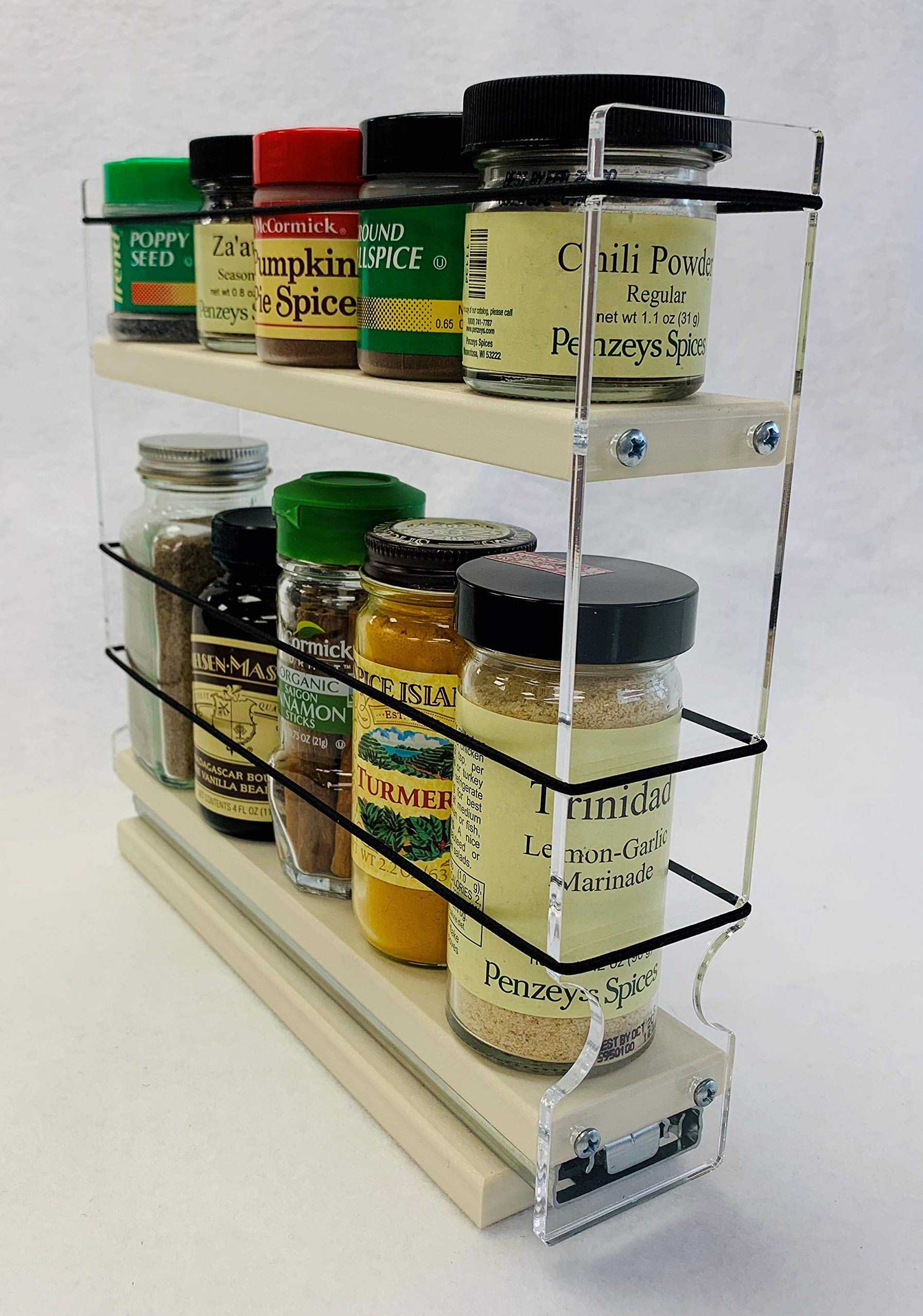 Vertical Spice 2x1.5x11 DC Spice Rack w/1 Drawer with 2 Shelves 5
