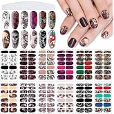 Maitys 168 Pcs Halloween Nail Wrap Stickers, Nail Polish Strips, Skeleton | 12 Sheets Goth Nail Stickers, Halloween Nail Decals, Skull Design, Women DIY Decoration, Halloween Party Decor, No UV Light