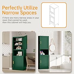 Ckzbx Tall Narrow Storage Cabinet 66.93" H Tall