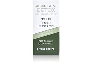 GREEN GONE WHEN RESULTS MATTER 5 Medically Approved Drug Test Strips for Detecting Any Form of THC in Urine, 50ng/ml
