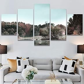 SIGNWIN 5 Panel Canvas Wall Art Modern Art...