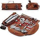 Bartender Kit Gift for New Bartender | Professional 25-Piece mixology Bartender kit with Portable Travel Kit Bag | Bar Set Cocktail Shaker Set for Home Cocktail Making, Work, Parties, Camping