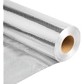 ZXQDRE Radiant Barrier Insulation Roll, 1000 Sq Ft Perforated Attic Foil | Double Reflective Heat-Blocking Foil, Heavy-Duty Thermal Barrier, Easy DIY Install, Heat Shield &amp; Energy Saver for Home Attic