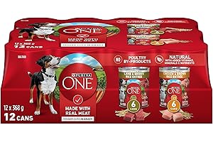 Purina ONE Tender Cuts Wet Dog Food, in Gravy Variety Pack 2 Flavours - 368 g Can (12 Pack)