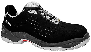 ELTEN Sicherheitsschuhe IMPULSE grey Low ESD S1, Herren, sportlich, leicht, schwarz/grau, Kunststoffkappe
