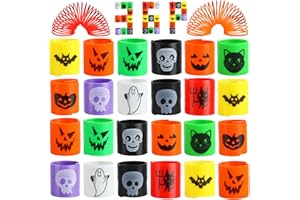 LOKIPA 36 Pcs Halloween Coil Springs, Mini Slinky Party Favors Halloween Toys Halloween Treat Bags Gifts for Kids