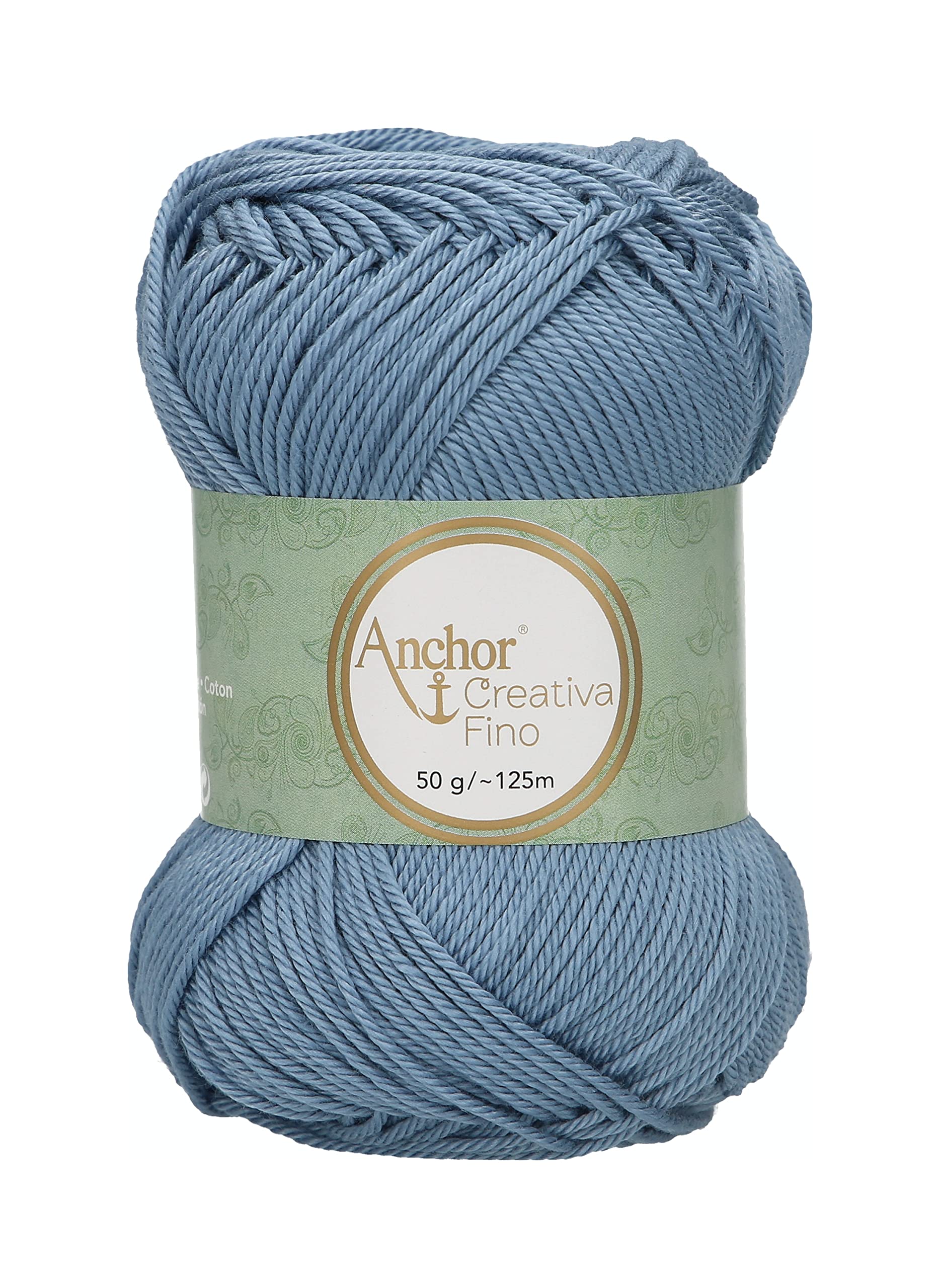 Anchor 4620004-00421 Crochet Yarn, 100% Cotton, 421, Thickness 4, 125 m