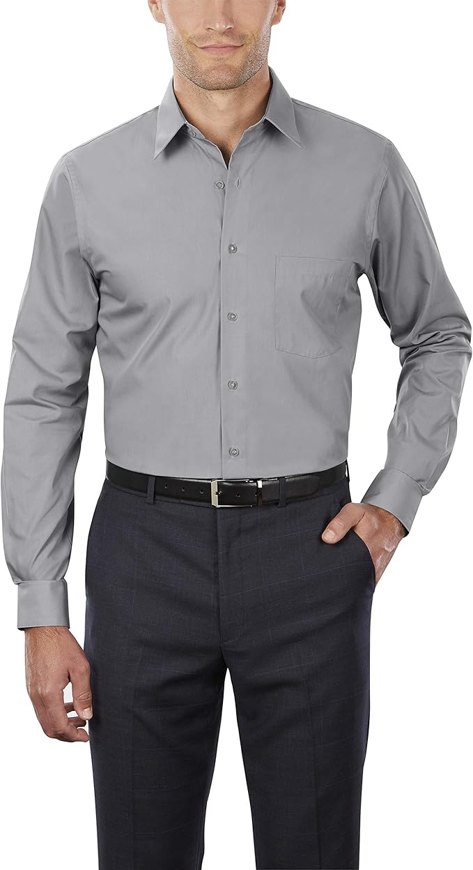 Van Heusen Men's TALL FIT Dress Shirts Poplin (Big and Tall) at Amazon