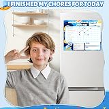 Thboxes 2 Pack Magnetic Reward Charts for Kids, Reusable Fridge Chores view 5