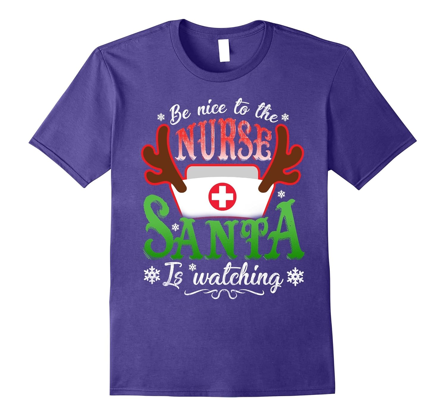 Be Nice To The Nurse Shirt Christmas Nursing Gift-ANZ